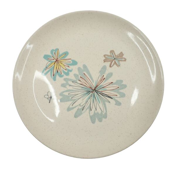 Vintageg MCM Vernonware "Young in Heart" Floral Ceramic Serving Dish - Picture 1 of 5
